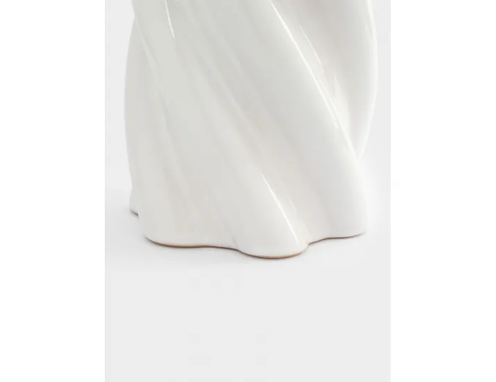 Ваза для цветов 30 см молочно-бежевая Anna Lafarg Drapery