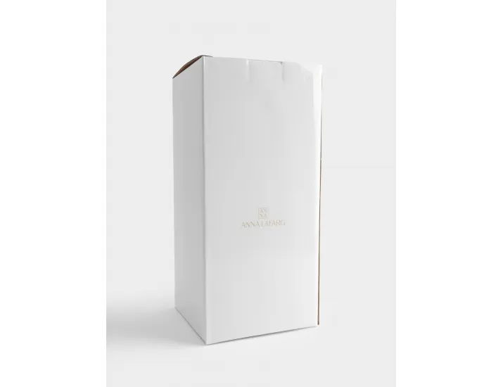 Ваза для цветов 30 см молочно-бежевая Anna Lafarg Drapery