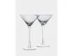 Бокал для мартини 150 мл 2 шт серый Anna Lafarg Nocturne