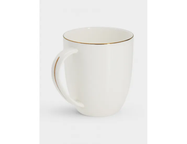 Кружка 400 мл белая с золотистым кантом Maxwell & Williams Cashmere Luxe