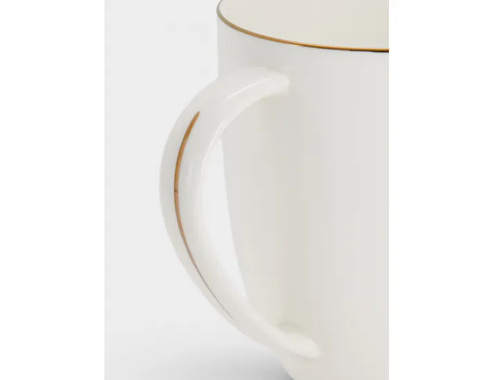 Кружка 400 мл белая с золотистым кантом Maxwell & Williams Cashmere Luxe