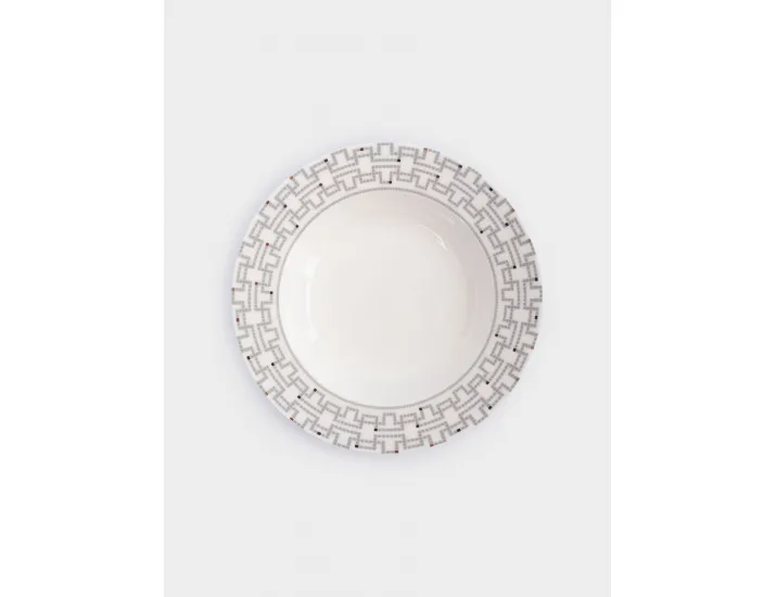 Сервиз обеденный 6 персон 18 предметов белый Орнамент Anna Lafarg Greco