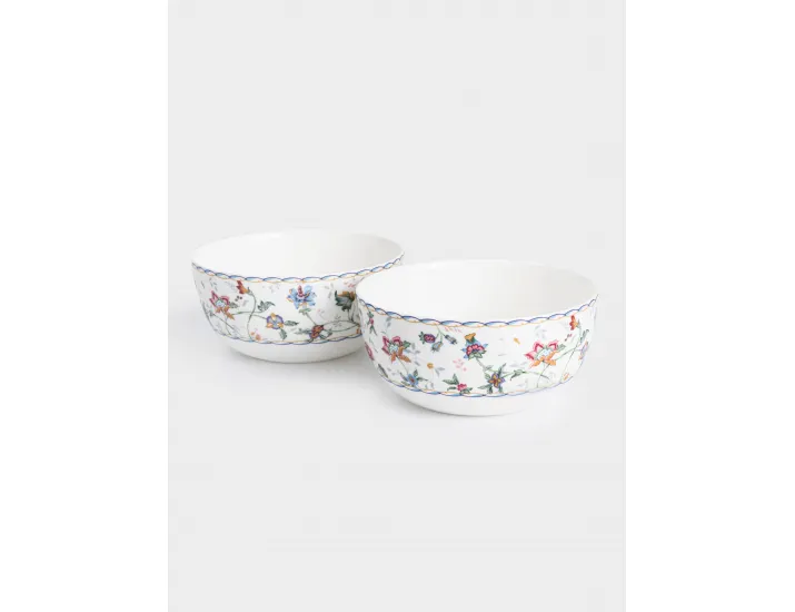 Сервиз обеденный 6 персон 21 предмет белый Цветы Anna Lafarg Букингем