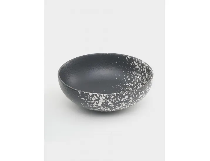 Салатник 15,5х6 см 500 мл черный в белую крапинку Maxwell & Williams Caviar Galaxy