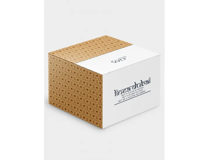 Набор бокалов для шампанского 4 шт 150 мл прозрачные WD Lifestyle Dubai