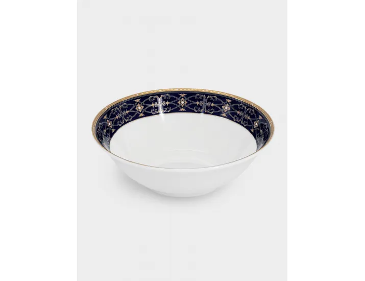 Сервиз обеденный 6 персон 27 предметов бело-синий Орнамент Anna Lafarg Ophelia