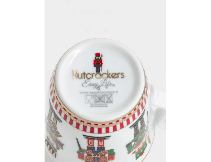 Кружка 275 мл белая с золотистым кантом Щелкунчик Easy Life Nutcracker