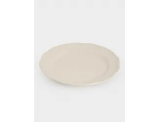 Тарелка обеденная, 27 см, фарфор P, молочная, Rustic