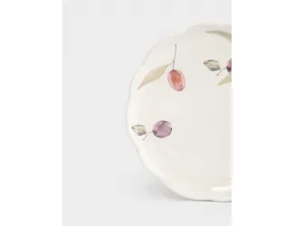 Тарелка закусочная, 20 см, керамика, белая, Сливы, Plum Orchard