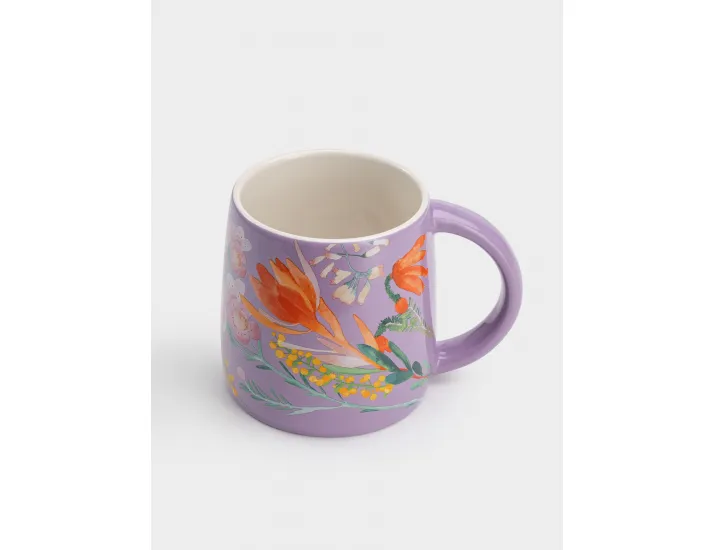 Кружка 370 мл сиреневая Цветы Maxwell & Williams Garland