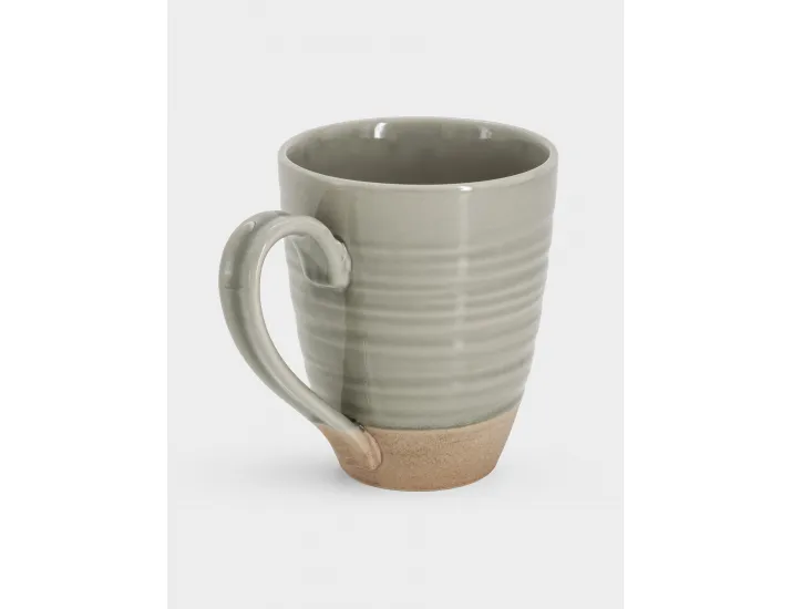 Кружка 350 мл серо-бежевая Спираль Home & Style Dallas