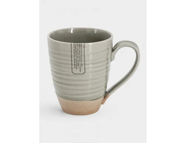 Кружка 350 мл серо-бежевая Спираль Home & Style Dallas