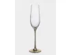 Бокал для шампанского 180 мл 2 шт золотистая ножка Anna Lafarg Ravello