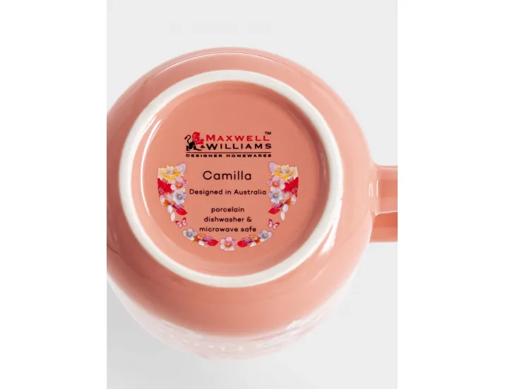 Кружка 380 мл/120 мл 2 шт светло-оранжевая Цветы Maxwell & Williams Camilla