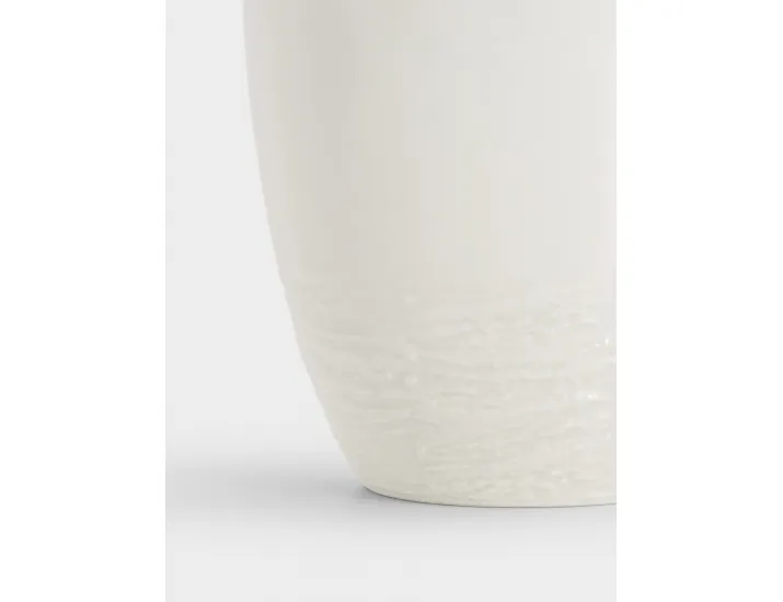 Кружка 340 мл белая Мятый эффект Home & Style Rock