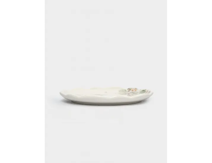 Тарелка обеденная 25 см белая Кролик с цветами Anna Lafarg Flower Rabbit