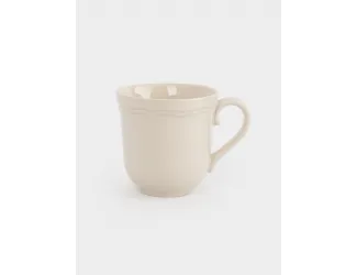 Кружка, 360 мл, фарфор P, молочная, Rustic