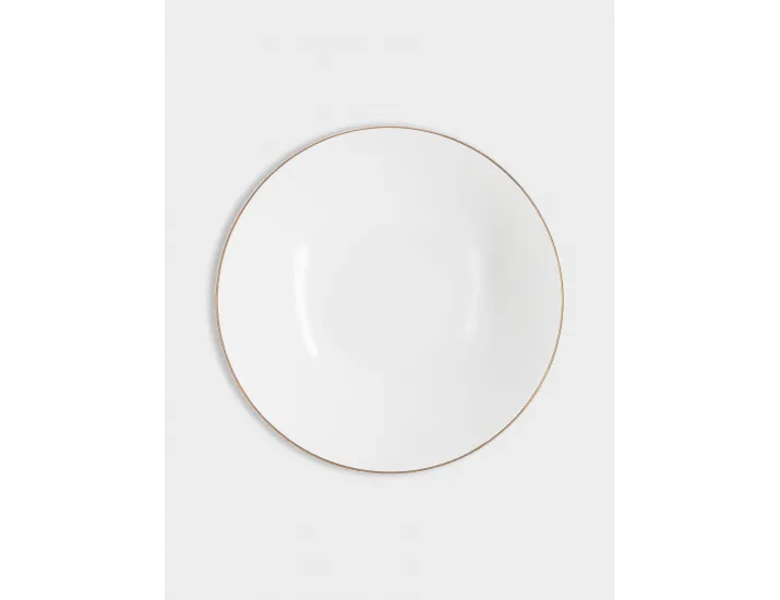 Салатник/тарелка суповая 19 см 0,7 л белая с золотистым кантом Maxwell & Williams Cashmere Luxe