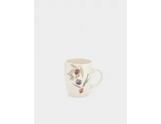 Кружка, 330 мл, керамика, белая, Сливы, Plum Orchard