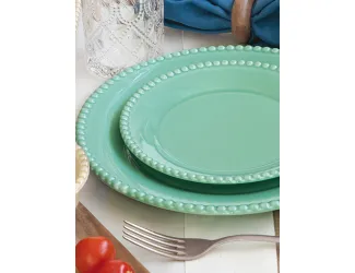 Тарелка обеденная, 26 см, морская волна, Tiffany