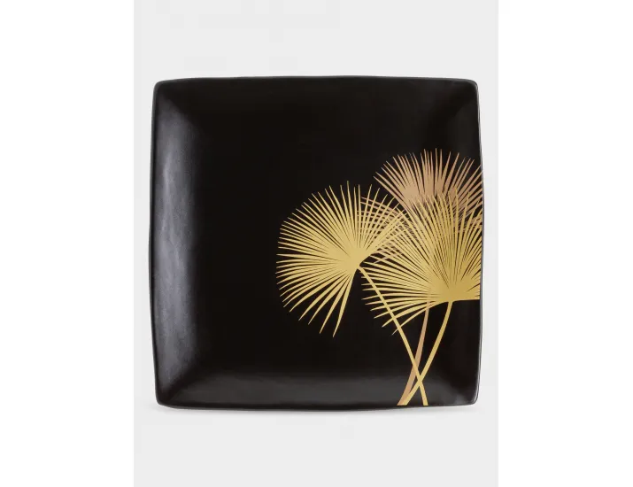 Тарелка 21х21 см 4 шт черный WD Lifestyle Singapore