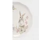 Тарелка закусочная 20 см белая Кролик с цветами Anna Lafarg Flower Rabbit