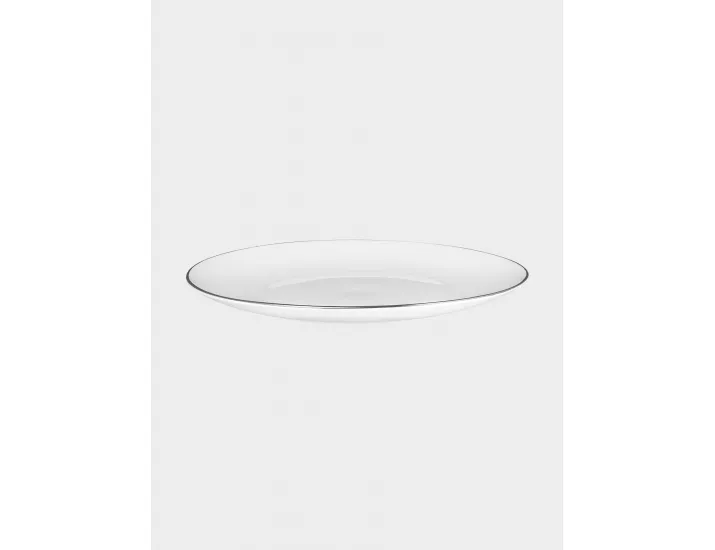 Тарелка десертная 19 см белая с серебристым кантом Maxwell & Williams White Platinum