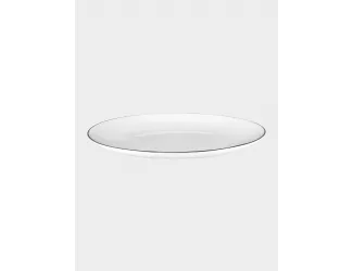 Тарелка закусочная 23 см белая с серебристым кантом Maxwell & Williams White Platinum