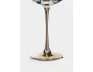 Бокал-креманка для шампанского 270 мл 2 шт золотистая ножка Anna Lafarg Ravello