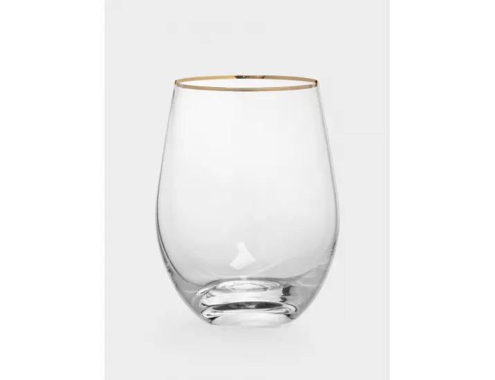 Стакан 500 мл 2 шт золотистый кант Anna Lafarg Ravello