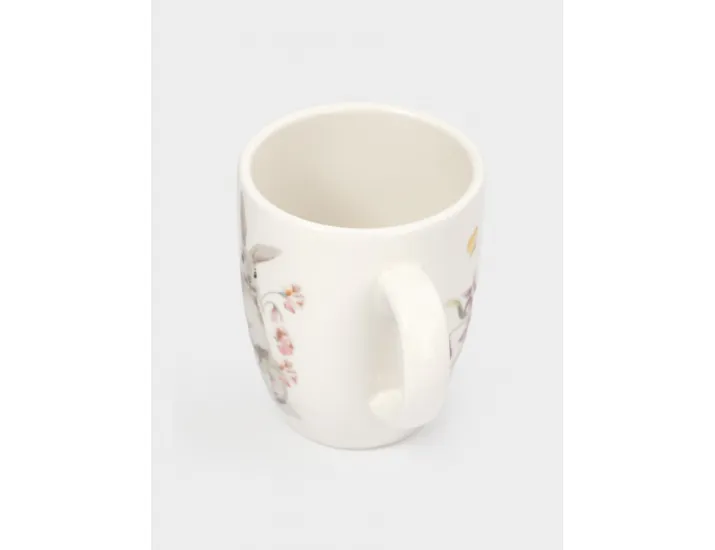 Кружка 330 мл белая Кролик с цветами Anna Lafarg Flower Rabbit