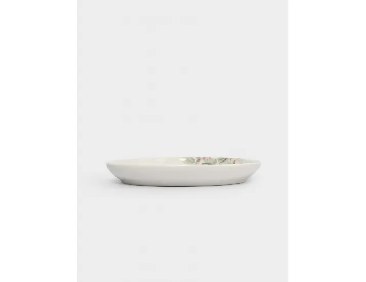 Блюдо 25х20 см овальное белое Кролик с цветами Anna Lafarg Flower Rabbit