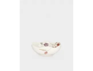 Салатник, 21х7 см, 1,1 л, керамика, белый, Сливы, Plum Orchard