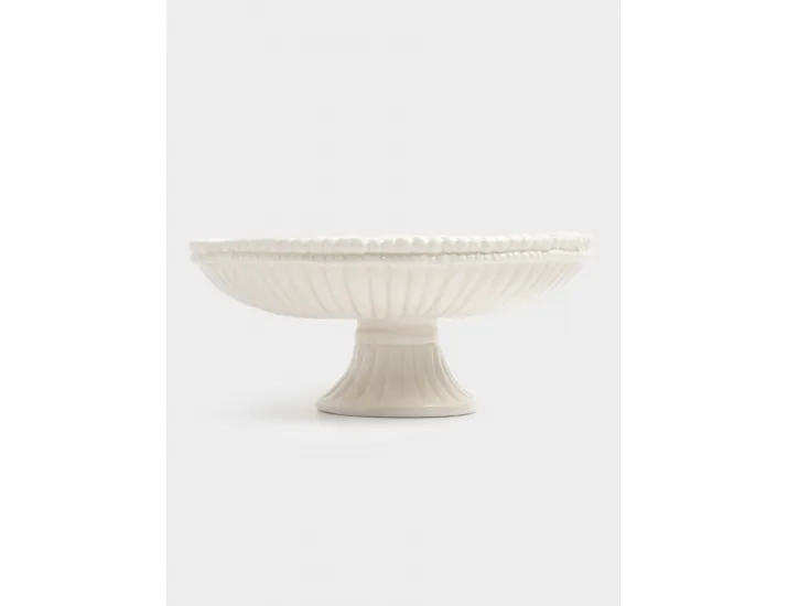 Блюдо на ножке 17х9 см белое Anna Lafarg Tulip