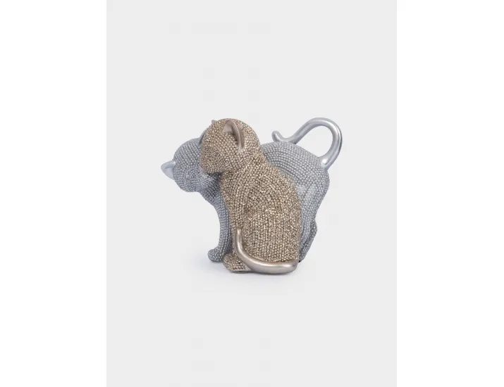 Статуэтка 16 см золотистая-серебристая Влюбленные коты Anna Lafarg Amulet