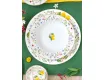 Тарелка суповая 21,5 см белая Цветы и лимоны Easy Life Fleurs et Citrons