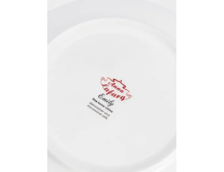 Набор обеденный 6 персон 21 предмет белый Цветы Anna Lafarg Provence