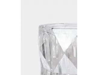 Ваза для цветов, 28 см, стекло, перламутр, Сanto