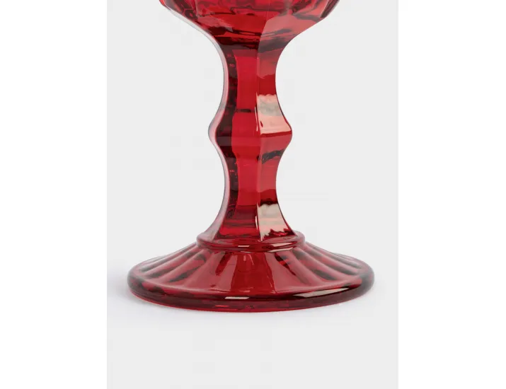 Бокал-кубок для вина 300 мл красный Anna Lafarg Diamond color