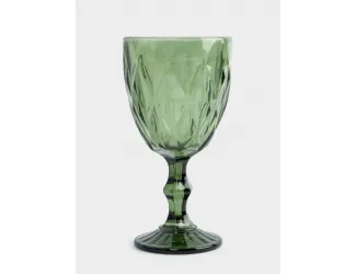 Бокал-кубок для вина, 300 мл, стекло Р, зеленый, Diamond color