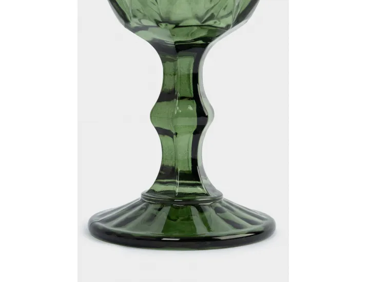 Бокал-кубок для вина 300 мл зеленый Anna Lafarg Diamond color