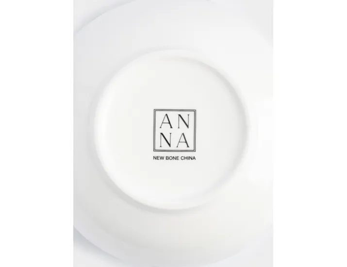 Пиала 14x7 см бело-золотистая Домики и ели Anna Lafarg Townlet