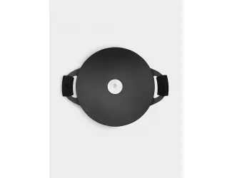 Кастрюля, 28 см, 6.3 л, с крышкой, с покрытием, алюминий, чёрная, Agile