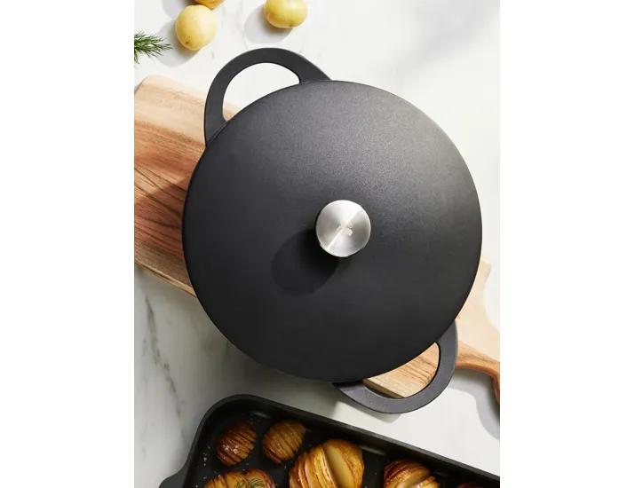 Кастрюля 28 см 6.3 л с крышкой с покрытием чёрная Maxwell & Williams Agile