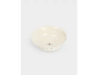 Салатник, 22х8 см, 1,9 л, фарфор N, белый, Цветы, Meadow