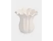 Ваза для цветов 23 см молочная Волнистый край Anna Lafarg Zephyr