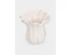 Ваза для цветов 23 см молочная Волнистый край Anna Lafarg Zephyr