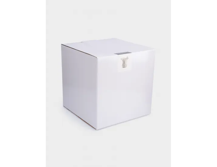 Ваза для цветов 23 см молочная Волнистый край Anna Lafarg Zephyr