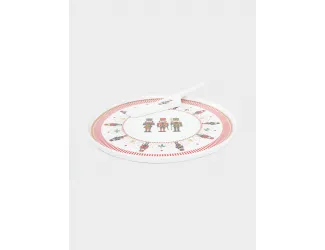 Блюдо для торта, 32 см, с лопаткой, Щелкунчик