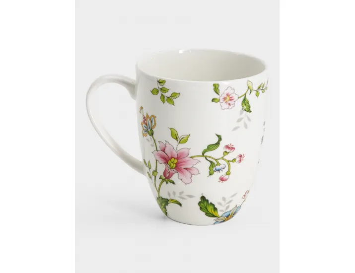 Кружка 400 мл белая Цветы Anna Lafarg Provence